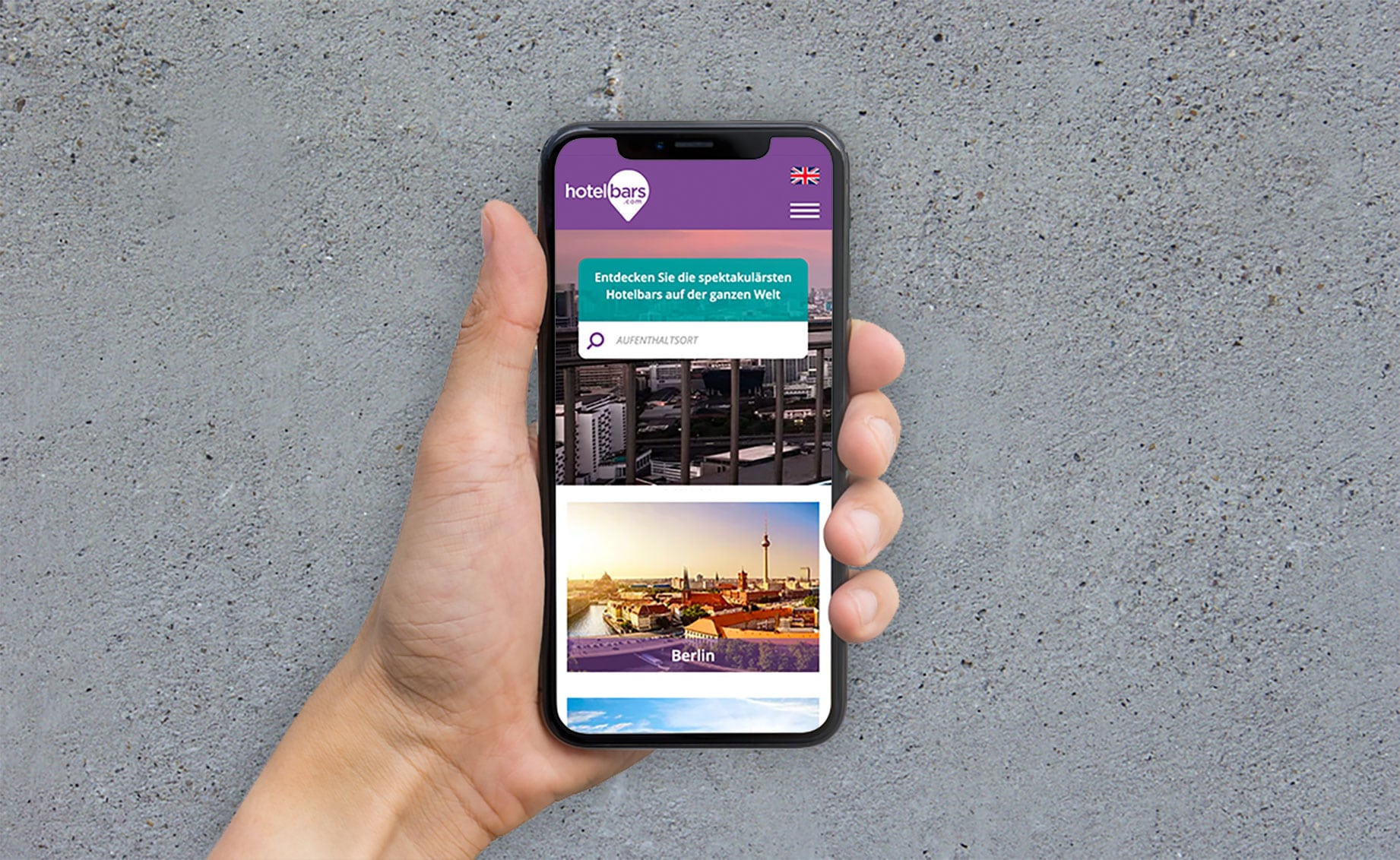 Hotel, responsive Webdesign